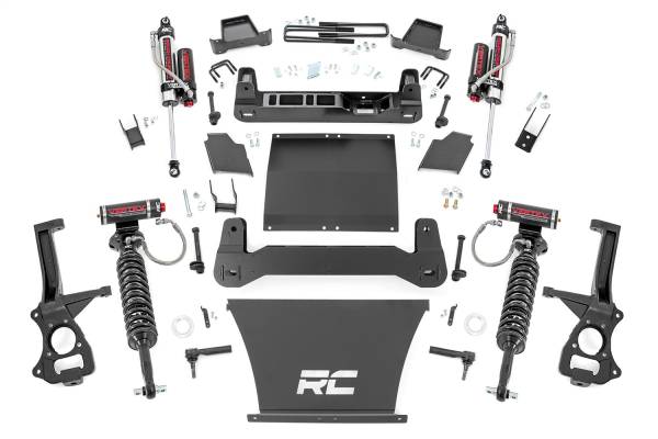 Rough Country - Rough Country Suspension Lift Kit w/Shocks 4 in. Lift Front Vertex Adjustable Coilovers Rear Vertex Adjustable Shocks Trailboss/AT4  -  27550 - Image 1