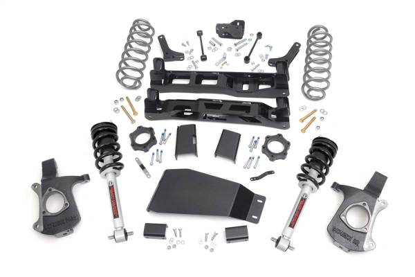 Rough Country - Rough Country Suspension Lift Kit 5 in. Lifted Knuckles Strut Spacers Front/Rear Crossmember  -  28101 - Image 1