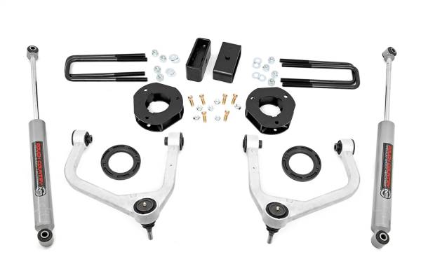 Rough Country - Rough Country Suspension Lift Kit w/Shocks 3.5 in. Lift Incl. Forged Upper Control Arms Strut Spacers Rear N3 Shocks  -  29531 - Image 1