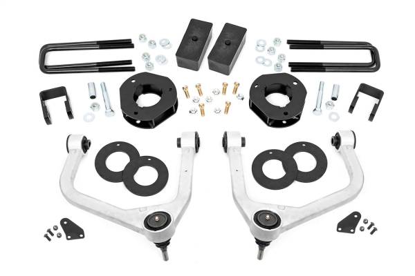 Rough Country - Rough Country Suspension Lift Kit 3.5 in. Strut Spacers Upper Control Arms Pom Ball Joints  -  29601 - Image 1