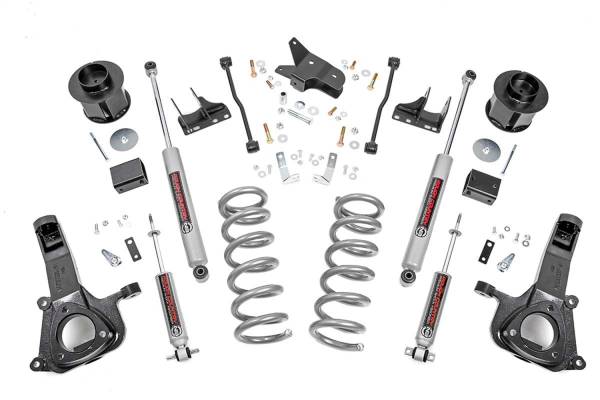 Rough Country - Rough Country Suspension Lift Kit 6 in. Lifted Knuckles Coil Spring Spacers  -  30830 - Image 1