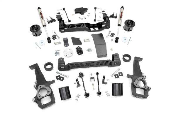 Rough Country - Rough Country Suspension Lift Kit w/Shocks 6 in. Lift Incl. Strut Spacers Rear V2 Monotube Shocks  -  33270 - Image 1