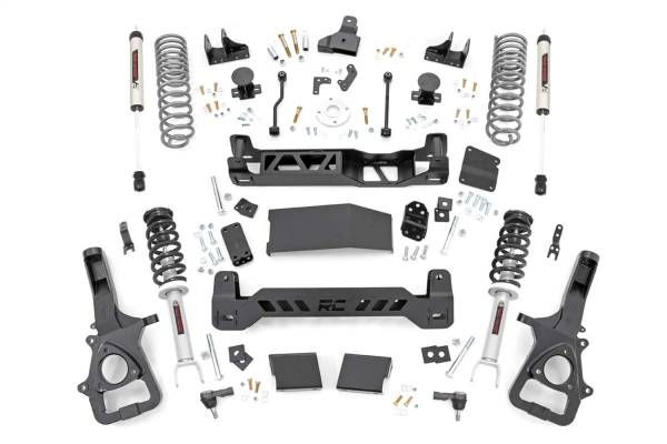 Rough Country - Rough Country Suspension Lift Kit w/Shocks 6 in. Lift Incl. Lifted Struts Rear V2 Monotube Shocks w/o 22 in. Factory Wheels  -  33471 - Image 1