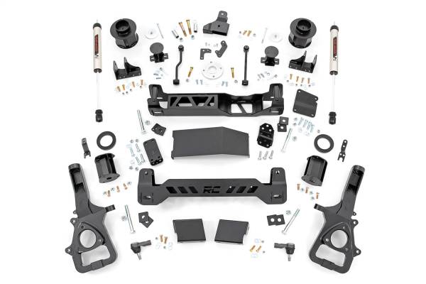 Rough Country - Rough Country Suspension Lift Kit w/Shocks 6 in. Lift Incl. Strut Spacers V2 Monotube Shocks w/22 in. Factory Wheels  -  33970 - Image 1