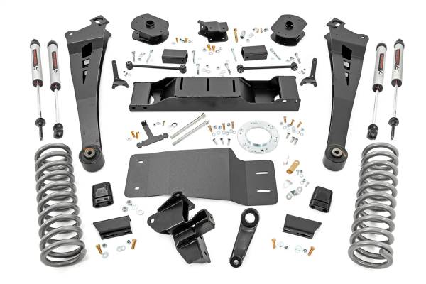 Rough Country - Rough Country Suspension Lift Kit 5 in. Lift Standard Rate Coil Springs Radius Arms And V2 Shocks Diesel  -  36070 - Image 1