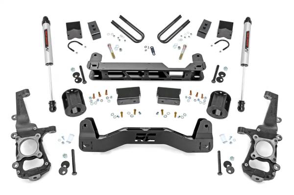 Rough Country - Rough Country Suspension Lift Kit w/V2 Shocks 4 in. Lift Front And Rear  -  40870 - Image 1