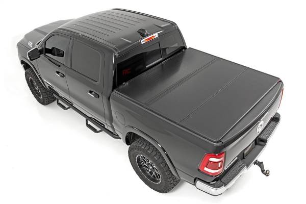 Rough Country - Rough Country Hard Tri-Fold Tonneau Bed Cover  -  45309550A - Image 1
