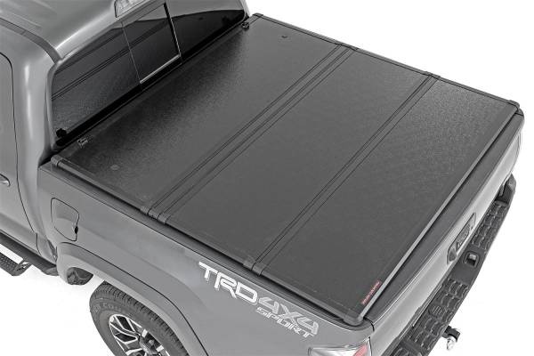 Rough Country - Rough Country Hard Tri-Fold Tonneau Bed Cover  -  45716501A - Image 1