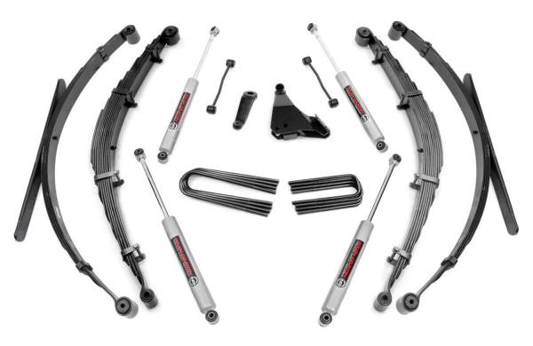 Rough Country - Rough Country Suspension Lift Kit w/Shocks 4 in. Lift Incl. Leaf Springs  -  49230 - Image 1