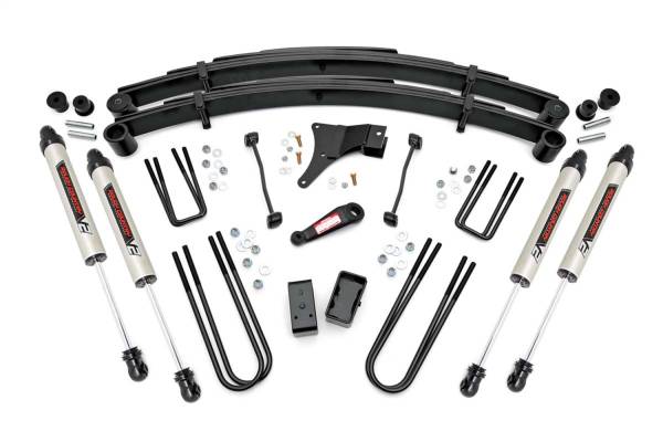 Rough Country - Rough Country Suspension Lift Kit w/Shocks 4 in. Lift V2 Monotube Shocks  -  49470 - Image 1