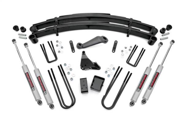 Rough Country - Rough Country Suspension Lift Kit w/Shocks 6 in. Lift Incl. Leaf Springs  -  49630 - Image 1