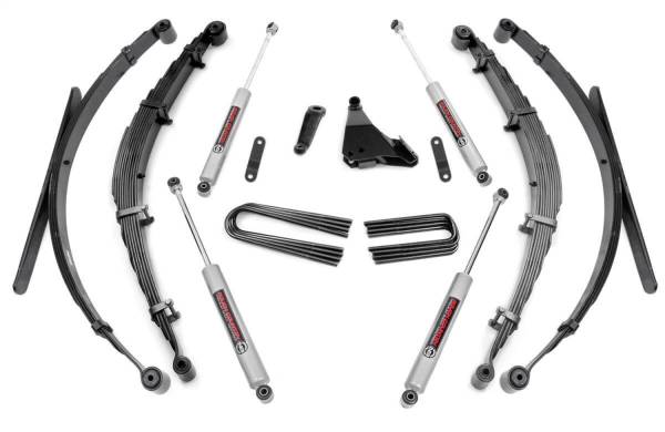 Rough Country - Rough Country Suspension Lift Kit w/Shocks 6 in. Lift Incl. Leaf Springs  -  49730 - Image 1