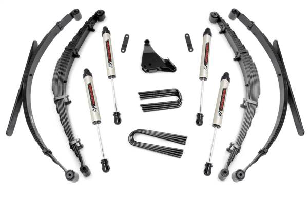 Rough Country - Rough Country Suspension Lift Kit 4 in. Includes Valved N3 Series Shock Absorbers Lifted Leaf Springs  -  50170 - Image 1