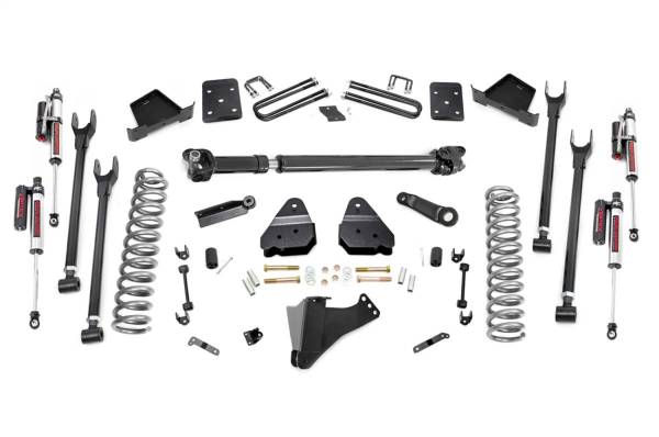 Rough Country - Rough Country Suspension Lift Kit w/Shocks 6 in. 4-Link w/Vertex Reservoir Shocks Incl. 4 in. Axle Diameter Front Driveshaft  -  50751 - Image 1