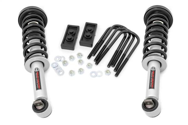 Rough Country - Rough Country Suspension Lift Kit 2.5 in. Lift Lift Blocks U-Bolts  -  51028 - Image 1