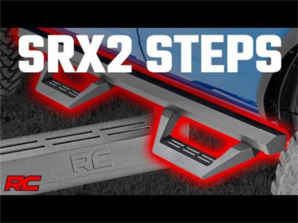 Rough Country - Rough Country SRX2 Side Steps Adjustable Aluminium  -  51029 - Image 1