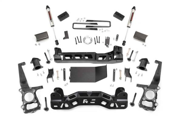 Rough Country - Rough Country Suspension Lift Kit w/Shocks 4 in. Lift Incl. Strut Spacers Rear v2 Monotube Shocks  -  57470 - Image 1