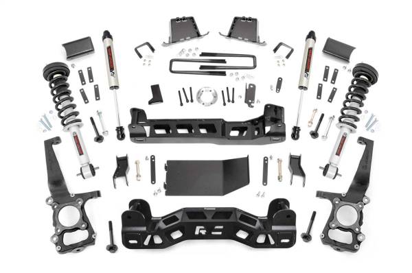 Rough Country - Rough Country Suspension Lift Kit w/Shocks 6 in. Lift Incl. Lifted Struts Rear V2 Monotube Shocks  -  57571 - Image 1