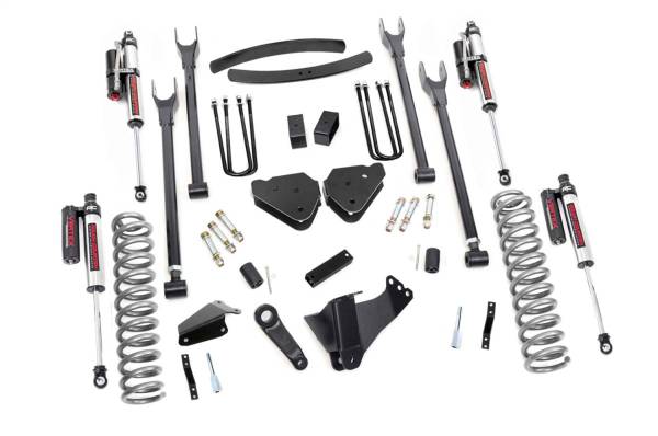 Rough Country - Rough Country Suspension Lift Kit w/Shocks 6 in. 4-Link w/Vertex Reservoir Shocks Incl. Factory Rear Overload Springs  -  58050 - Image 1