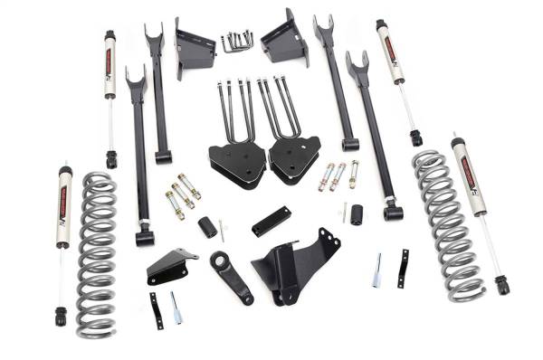 Rough Country - Rough Country Suspension Lift Kit 8 in. Lift Blocks 4 Link w/V2 Shocks  -  59170 - Image 1