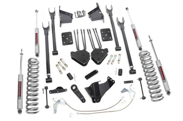 Rough Country - Rough Country 4-Link Suspension Lift Kit w/Shocks 8 in.  -  592.20 - Image 1
