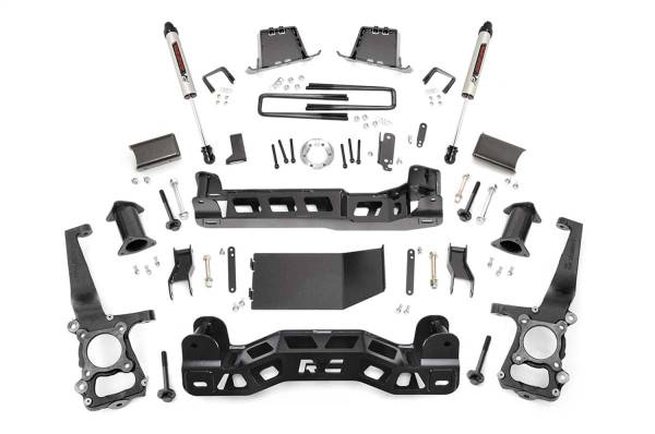 Rough Country - Rough Country Suspension Lift Kit w/Shocks 6 in. Lift Incl. Strut Spacers Rear V2 Monotube Shocks  -  59870 - Image 1