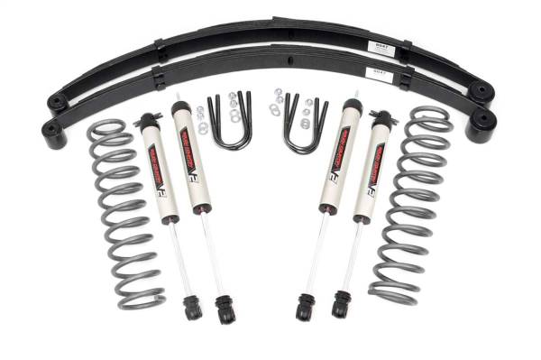 Rough Country - Rough Country Series II Suspension Lift System w/Shocks 3 in. Lift Incl. V2 Monotube Shocks And Leaf Springs  -  63070 - Image 1