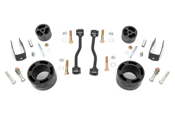 Rough Country - Rough Country Suspension Lift Kit 2.5 in. Durable Front Coil Spacers Sway Bar Links Bump Stop 18 mm.  -  63400 - Image 1