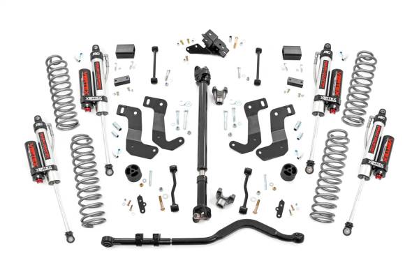 Rough Country - Rough Country Suspension Lift Kit 3.5  Adjustable Lower Control Arms Front/Rear Coil Springs w/Linear Coil Rate  -  65450 - Image 1