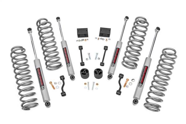 Rough Country - Rough Country Suspension Lift Kit w/Shocks 2.5 in. Lift Incl. Coil Springs Swaybar Links Bump Stops Hardware Front and Rear Premium N3 Shocks  -  66630 - Image 1