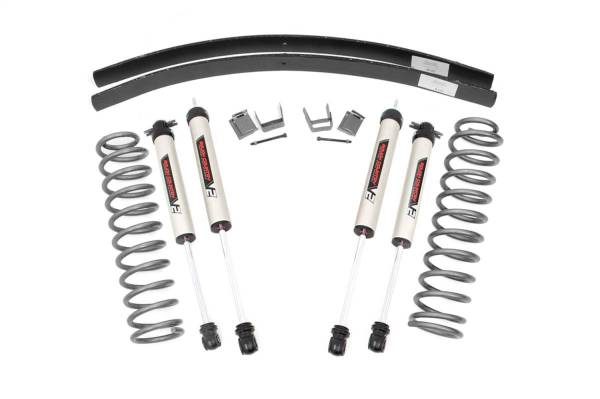 Rough Country - Rough Country Series II Suspension Lift System w/Shocks 3 in. Lift Incl. V2 Monotube Shocks And Add-a-Leafs  -  67070 - Image 1