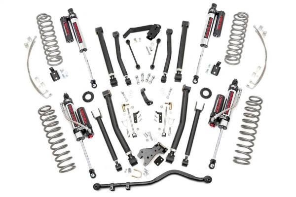 Rough Country - Rough Country Suspension Lift Kit w/Shocks 4 in. Lifted Coil Springs  -  68350 - Image 1