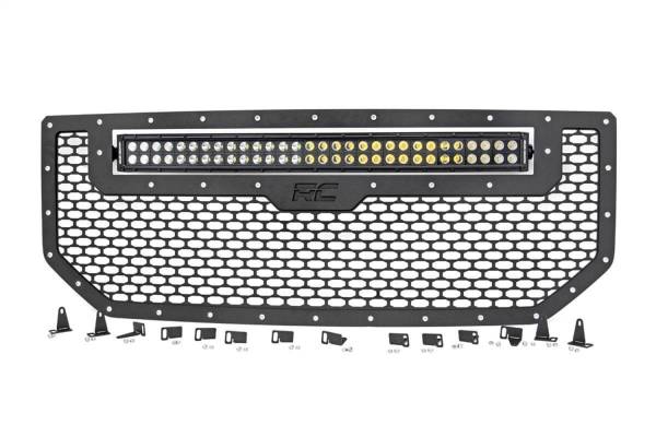 Rough Country - Rough Country Mesh Grille w/LED  -  70158 - Image 1