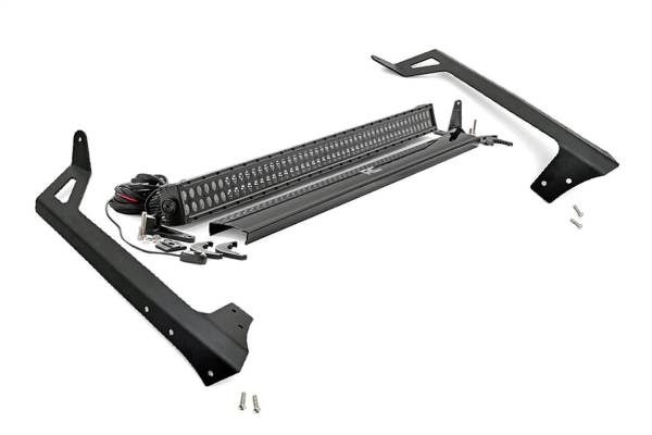 Rough Country - Rough Country LED Light Bar Windshield Mounting Brackets  -  70504BL - Image 1