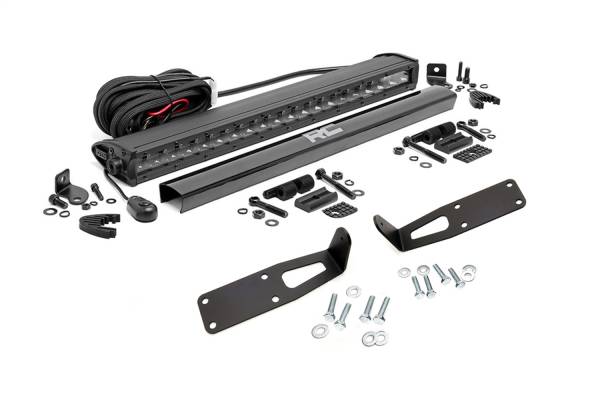 Rough Country - Rough Country LED Light Bar Bumper Mounting Brackets  -  70568BL - Image 1