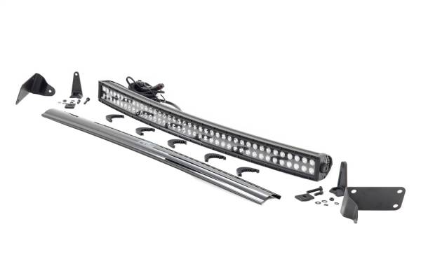 Rough Country - Rough Country LED Bumper Kit 40 in. Curved LED Light Bar Black Series  -  70570B - Image 1