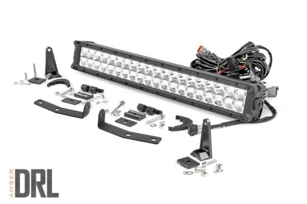 Rough Country - Rough Country LED Bumper Kit Chrome Light Mount  -  70646DRLA - Image 1