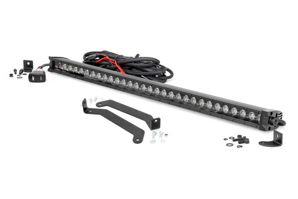 Rough Country - Rough Country LED Bumper Kit 30 in. Black Series w/ Cool White DRL  -  70862 - Image 1