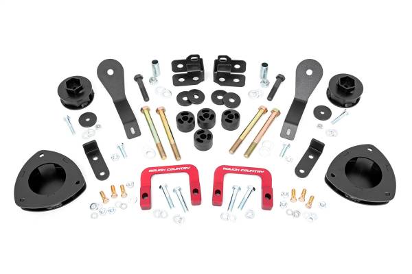 Rough Country - Rough Country Suspension Lift Kit 2.5 in. Front/Rear Strut Spacers Laser Cut Shock Extension Brackets  -  73100 - Image 1