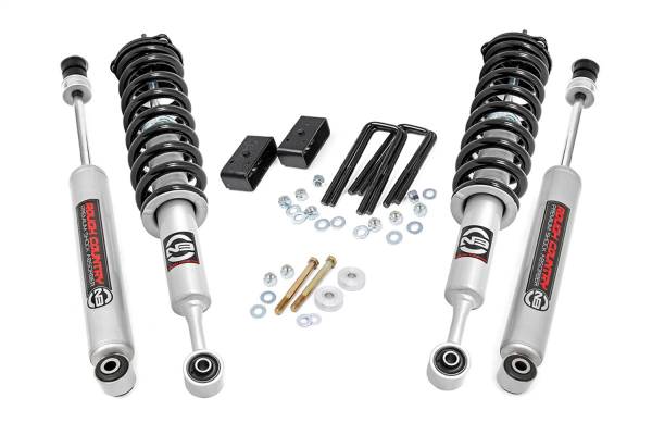 Rough Country - Rough Country Suspension Lift Kit 3 in. Rear Blocks Front Upper Strut Includes N3 Shock Absorber  -  74531 - Image 1