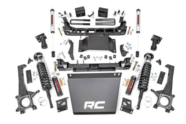 Rough Country - Rough Country Suspension Lift Kit w/Shocks 6 in. Lift w/V2 Shocks w/Vertex Coilovers  -  74757 - Image 1