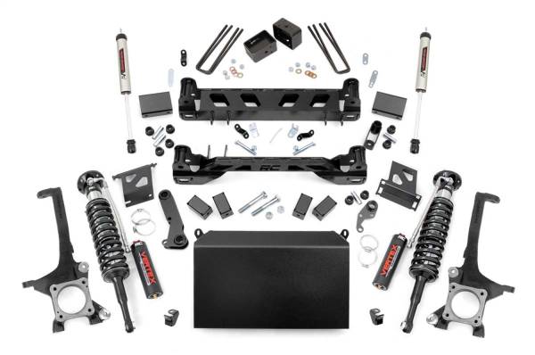 Rough Country - Rough Country Suspension Lift Kit w/Shocks 6 in. Lift Front Vertex Adjustable Coilovers Rear V2 Monotube Shocks  -  75257 - Image 1