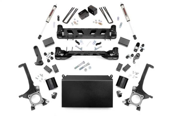 Rough Country - Rough Country Suspension Lift Kit w/Shocks 4.5 in. Lift Incl. Strut Spacers Rear V2 Monotube Shocks  -  75370 - Image 1