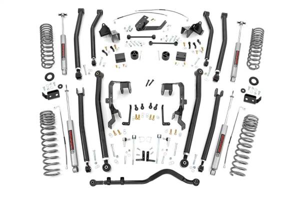 Rough Country - Rough Country Long Arm Suspension Lift Kit w/Shocks 4 in. 4 Door  -  78530A - Image 1