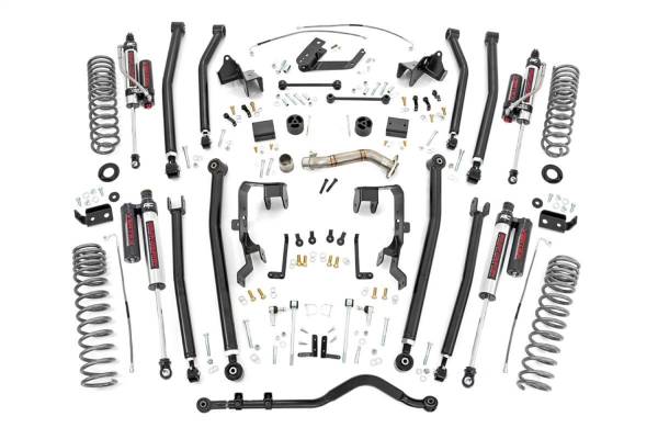 Rough Country - Rough Country Long Arm Suspension Lift Kit w/Shocks 4 in. Lift Vertex Reservoir Shocks  -  78650A - Image 1