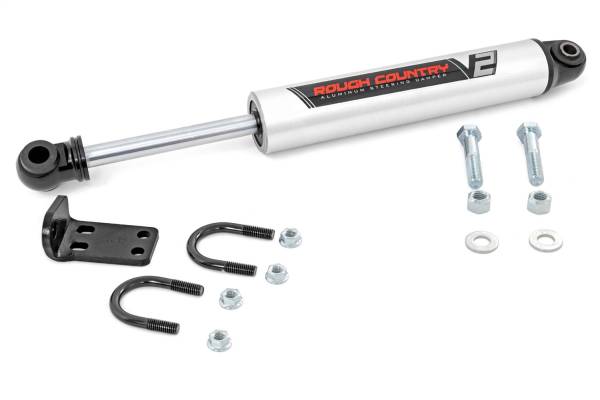 Rough Country - Rough Country V2 Dual Steering Stabilizer Incl. Mounting Brackets And Hardware For PN[8731970]  -  8731870 - Image 1