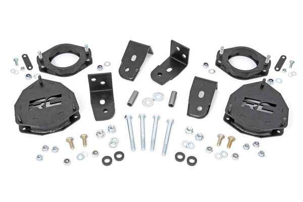 Rough Country - Rough Country Suspension Lift 2 in. Front/Rear Strut Spacers Laser Cut Powder Coated Black  -  90500 - Image 1