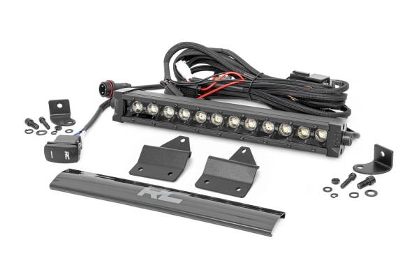 Rough Country - Rough Country LED Light Kit 12 in. w/DRL Hood Mount Single Row For Models 2018-2022 Intimidator GC1K 4WD  -  95008 - Image 1