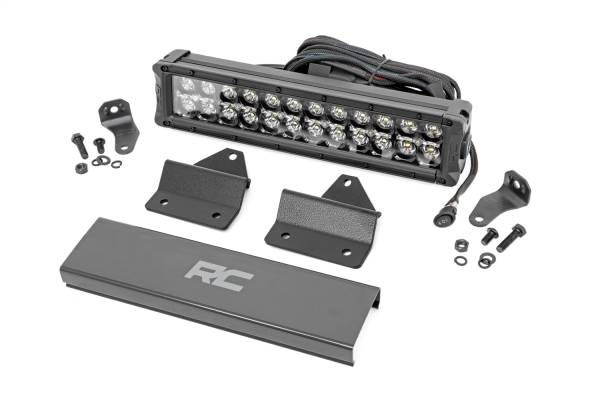 Rough Country - Rough Country LED Light Kit 12 in. w/DRL LED Hood Mount Dual Row For Models 2018-2022 Intimidator GC1K 4WD  -  95010 - Image 1