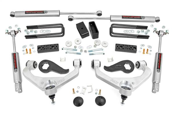 Rough Country - Rough Country Suspension Lift Kit w/N3 Shocks 3 in.  -  95630 - Image 1